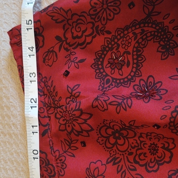 Slikland 100% Silk Women's three piece Pantsuit with beading on pants - Picture 12 of 15